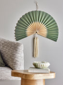 Bloomingville - Jaime Vægdekoration, Grøn, Bambus - L75 × H70 cm