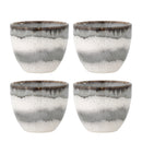 Bloomingville - Paula Kop, Multipak, Grå, Stentøj - Ø7 × H8 cm, sæt med 4