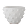 Bloomingville - Rokiya Deko Urtepotte, Hvid, Terrakotta - Ø27,5 × H20 cm