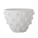 Bloomingville - Rokiya Deko Urtepotte, Hvid, Terrakotta - Ø27,5 × H20 cm