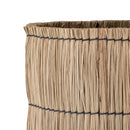 Bloomingville - Elit Kurv, Natur, mendonggræs - Ø33,5 × H37/Ø38,5 × H42,5 cm, sæt med 2