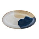 Bloomingville - Jules Serveringsfad, Blå, Stentøj - L33,5 × H3,5 × B18,5 cm