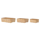 Bloomingville - Wilja Brødkurv, Natur, Fyrretræ - L40 × H11 × B30/L33 × H11 × B25/L25 × H11 × B19 cm, sæt med 3