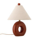 Bloomingville - Panja Bordlampe, Rød, Stentøj - Ø30 × H42 cm