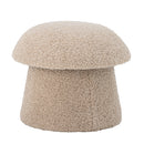 Bloomingville - Bocca Puf, Natur, polyester - Ø46 × H38 cm