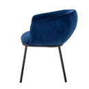 Bloomingville - Cortone Spisebordsstol, Blå, Genanvendt polyester - L60 × H76 × B63 cm