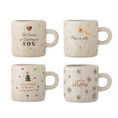 Bloomingville - Christy Kop, Multipak, Natur, Stentøj - Ø7 × H6 cm, sæt med 4