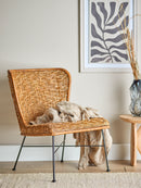 Bloomingville - Somme Loungestol, Natur, Rattan - L69 × H81,5 × B59,5 cm