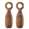 Bloomingville - Martim Salt & Peberkværn, Brun, Akacie - Ø6,5 × H21 cm, sæt med 2