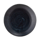 Bloomingville - Yoko Tallerken, Sort, Porcelæn - Ø24 × H3 cm, sæt med 4