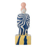 Bloomingville - Priya Fyrfadsstage, Multifarvet, Stentøj - L10 × H25 × B9 cm