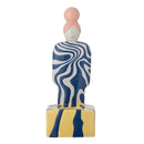 Bloomingville - Priya Fyrfadsstage, Multifarvet, Stentøj - L10 × H25 × B9 cm