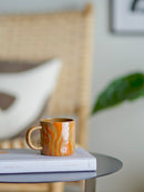 Bloomingville - Ninka Kop, Multipak, orange, Stentøj - Ø7,5 × H8 cm, sæt med 6