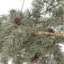 Bloomingville - Cedar Krans, Grøn, Kunstige Blomster - Ø70 × H30 cm, snor L70 cm