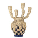 Bloomingville - Medusa Lysestage, Guld, Polyresin - L22 × H32 × B15 cm