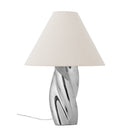 Bloomingville - Silva Bordlampe, Sølv, Stentøj - Ø35 × H49 cm