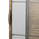 Bloomingville - Saone Skab, Messing, Hærdet glas - L45 × H110 × B40 cm