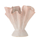 Bloomingville - Plier Vase, Rosa, Stentøj - L23 × H29 × B30 cm