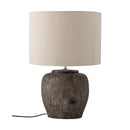 Bloomingville - Isabelle Bordlampe, Grå, Stentøj - Ø44 × H62 cm