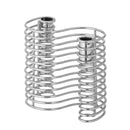 Bloomingville - Wavela Lysestage, Sølv, Jern - L15,5 × H14,5 × B7,5 cm