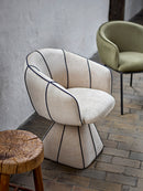 Bloomingville - Delray Taburet, Natur, Genanvendt Træ - Ø33 × H46 cm