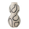 Bloomingville - Nicola Vase, Sort, Stentøj - Ø17,5 × H34 cm