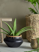 Bloomingville - Aloe Plante, Grøn, Kunstige Blomster - H61 cm, pot Ø19 × H17 cm