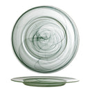 Bloomingville - Amelie Tallerken, Grøn, Glas - Ø33 × H2,5 cm, sæt med 4