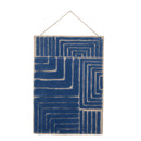 Bloomingville - Velva Vægdekoration, Blå, Uld OEKO-TEX® - L45 × H64 × B2 cm