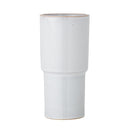 Bloomingville - Marji Vase, Hvid, Stentøj - Ø12 × H24 cm