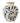 Bloomingville - Heikki Vase, Blå, Stentøj - Ø20 × H24 cm