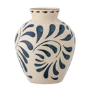 Bloomingville - Heikki Vase, Blå, Stentøj - Ø20 × H24 cm