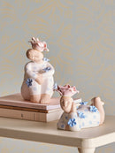 Bloomingville - Floriella Deko, Multifarvet, Stentøj - L17 × H11,5 × B7,5/L13,5 × H17 × B9 cm, sæt med 2