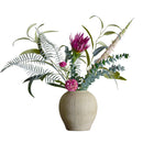 Bloomingville - Crown Buket, Rød, Kunstige Blomster - Ø30 × H80 cm