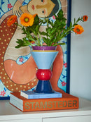 Bloomingville - Trilla Vase, Multifarvet, Keramik - Ø16 × H26,5 cm