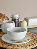 Bloomingville - Addison Bordservice Sæt, Hvid, Stentøj - B:Ø13 × H7/P:Ø20 × H2/P:Ø26,5x2,5 cm, sæt med 12