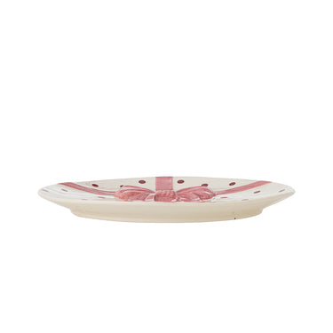 Bloomingville - Bowie Tallerken, Rosa, Stentøj - Ø20,5 × H2 cm, sæt med 4