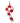 Bloomingville - Kunai Ornament, Rød, polyester - L43 × H5 × B20,5 cm