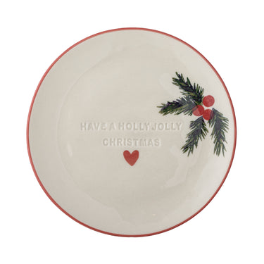 Bloomingville - Jovida Tallerken, Natur, Stentøj - Ø16 × H2 cm, sæt med 4