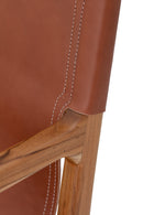 Bloomingville - Ollie Loungestol, Brun, Læder - L55 × H84 × B60 cm