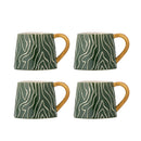 Bloomingville - Woodsby Kop, Multifarvet, Stentøj - Ø9,5 × H8 cm, sæt med 4