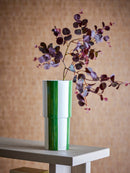 Bloomingville - Floki Vase, Grøn, Stentøj - Ø14 × H31 cm