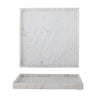 Bloomingville - Majsa Fad, Hvid, Marmor - L35 × H3 × B35 cm