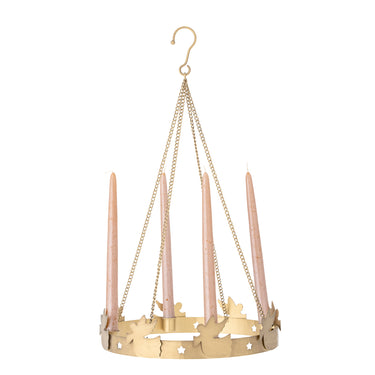Bloomingville - Elmir Adventsstage, Guld, Jern - Ø30 × H55 cm