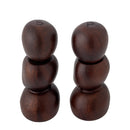 Bloomingville - Salvi Salt & Peberkværn, Brun, Akacie - Ø6,5 × H17 cm, sæt med 2