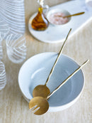 Bloomingville - Gaith Salatsæt, Messing, Messing - L28 × B5 cm, sæt med 2