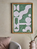 Bloomingville - Longton Vægdekoration, Grøn, Uld - H65 × B45 cm