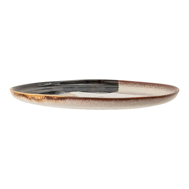 Bloomingville - Jules Tallerken, Blå, Stentøj - Ø28,5 × H2 cm