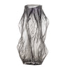 Bloomingville - Tulla Vase, Grå, Glas - Ø17,5 × H32 cm