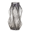Bloomingville - Tulla Vase, Grå, Glas - Ø17,5 × H32 cm